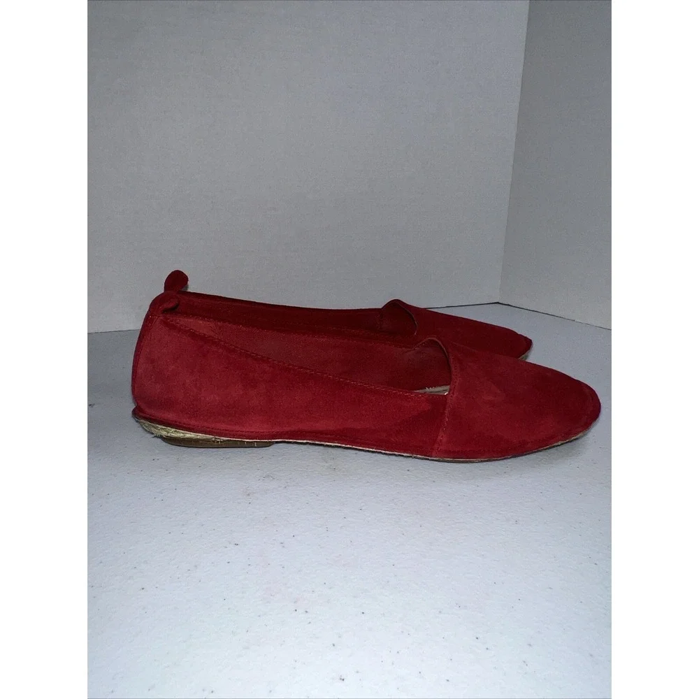 Clarks Collection Slip On Sumerset Women's Espadrilles Red Suede Size 8